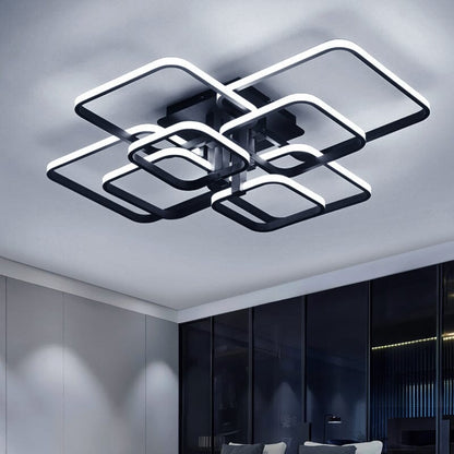 Contemporary LED Energy - efficient Semi Flush Ceiling Light - House Comfort