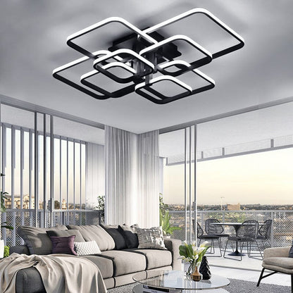 Contemporary LED Energy - efficient Semi Flush Ceiling Light - House Comfort