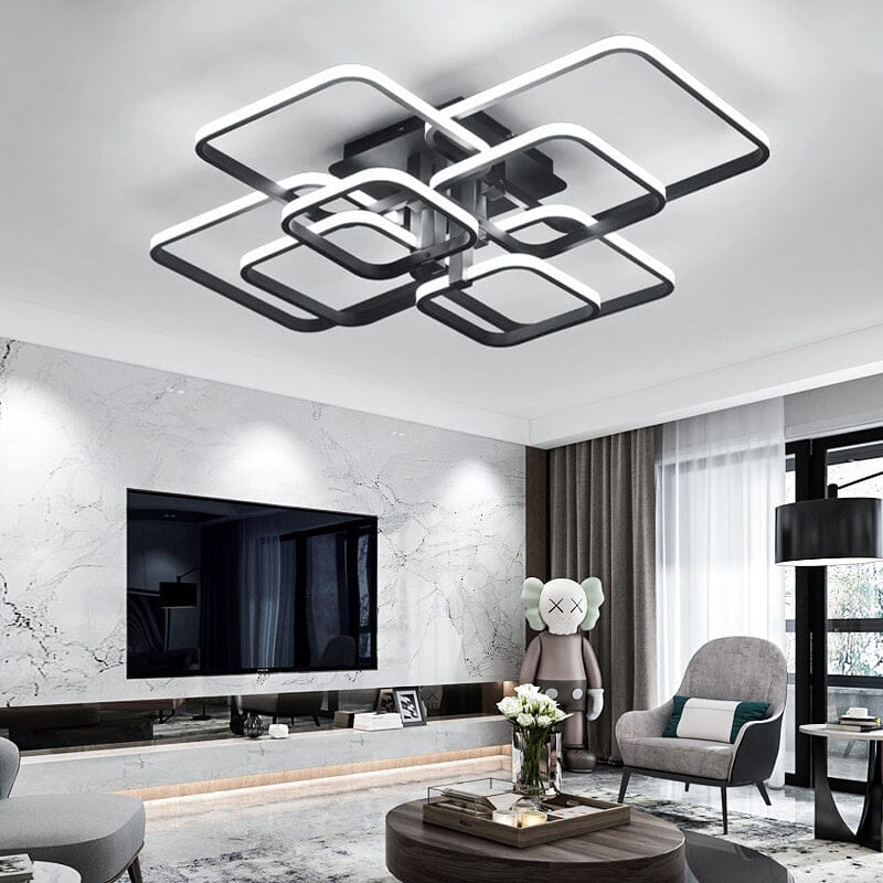 Contemporary LED Energy - efficient Semi Flush Ceiling Light - House Comfort