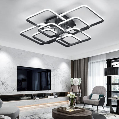 Contemporary LED Energy - efficient Semi Flush Ceiling Light - House Comfort