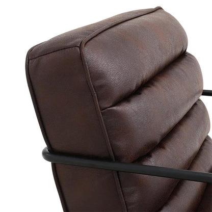 Contemporary Metal Legs Tufted Leisure Armchair - House Comfort