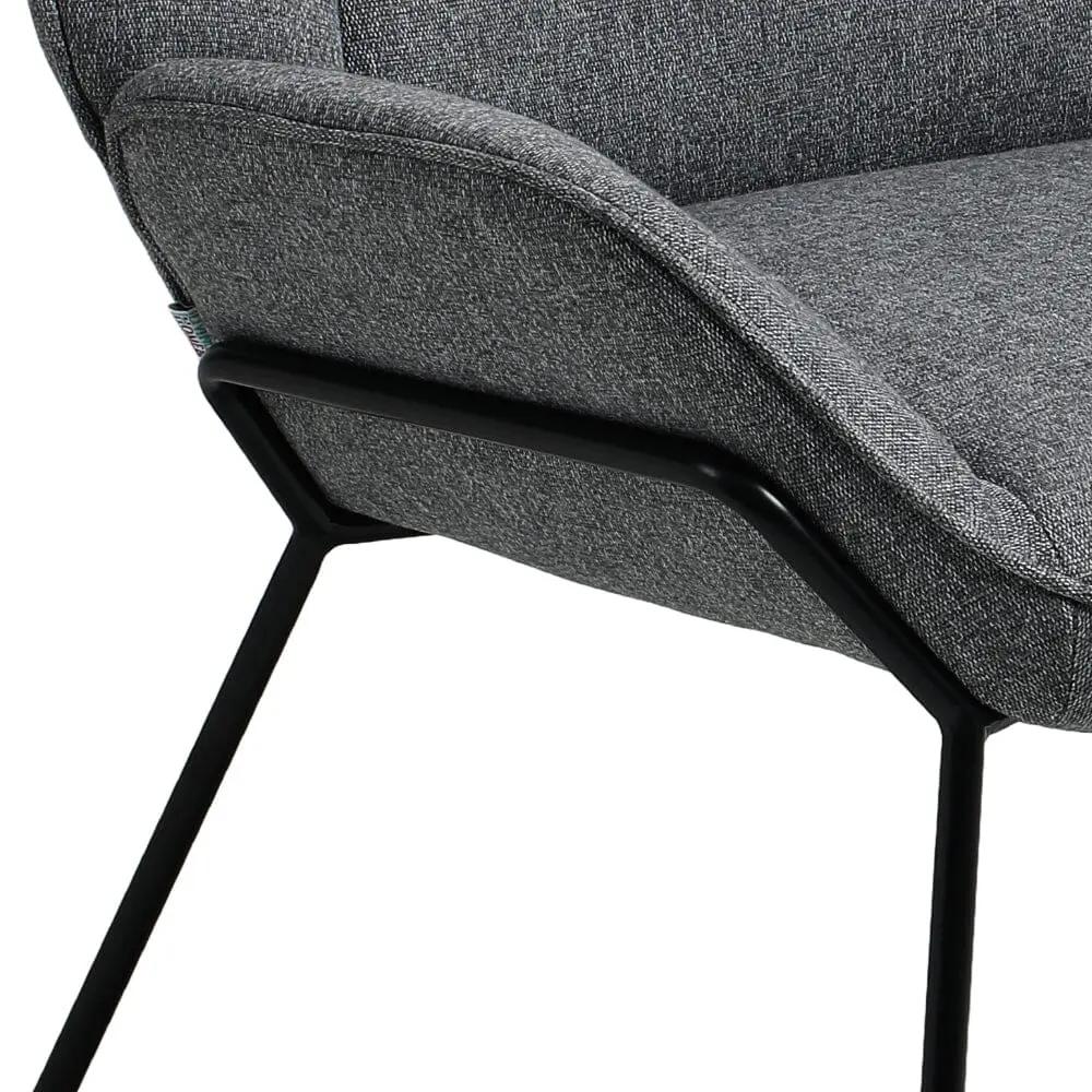 Contemporary Metal Legs Tufted Leisure Armchair - House Comfort