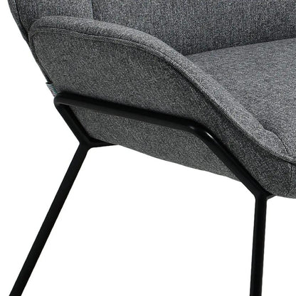 Contemporary Metal Legs Tufted Leisure Armchair - House Comfort