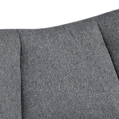 Contemporary Metal Legs Tufted Leisure Armchair - House Comfort