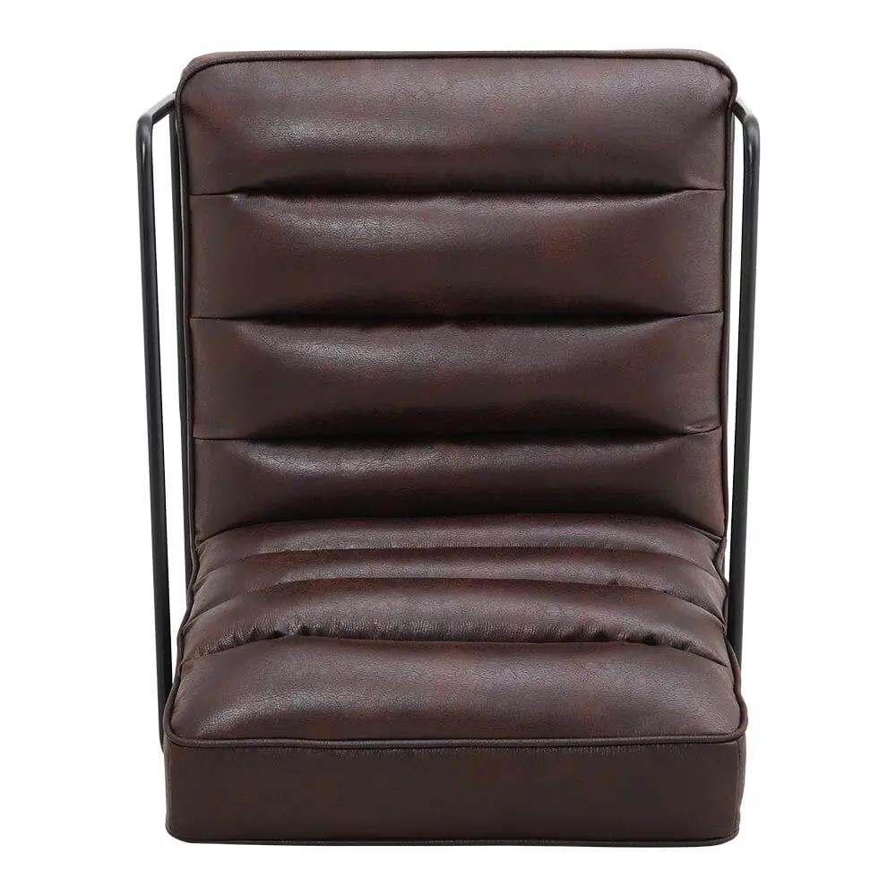 Contemporary Metal Legs Tufted Leisure Armchair - House Comfort