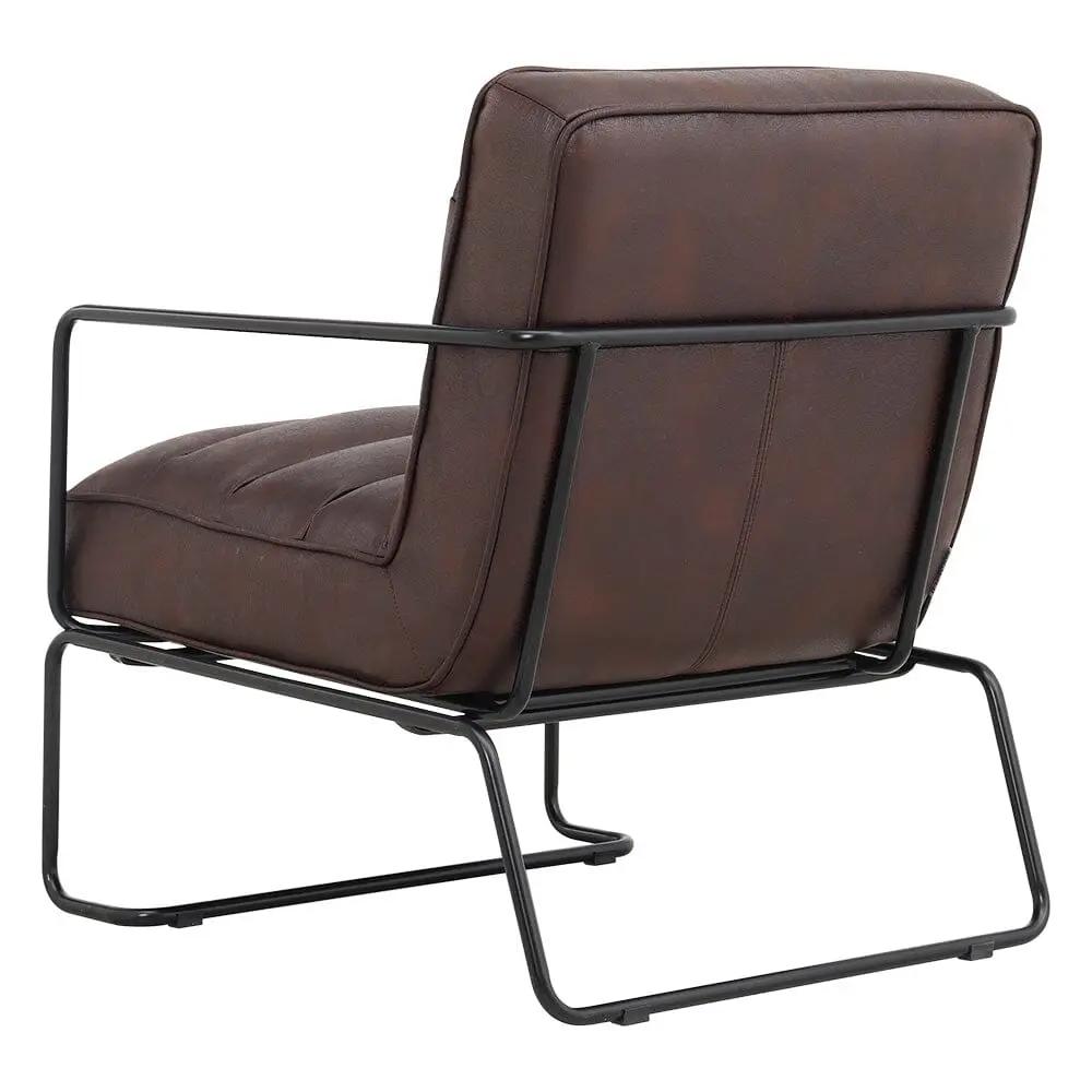 Contemporary Metal Legs Tufted Leisure Armchair - House Comfort