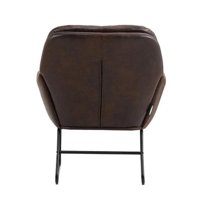 Contemporary Metal Legs Tufted Leisure Armchair - House Comfort