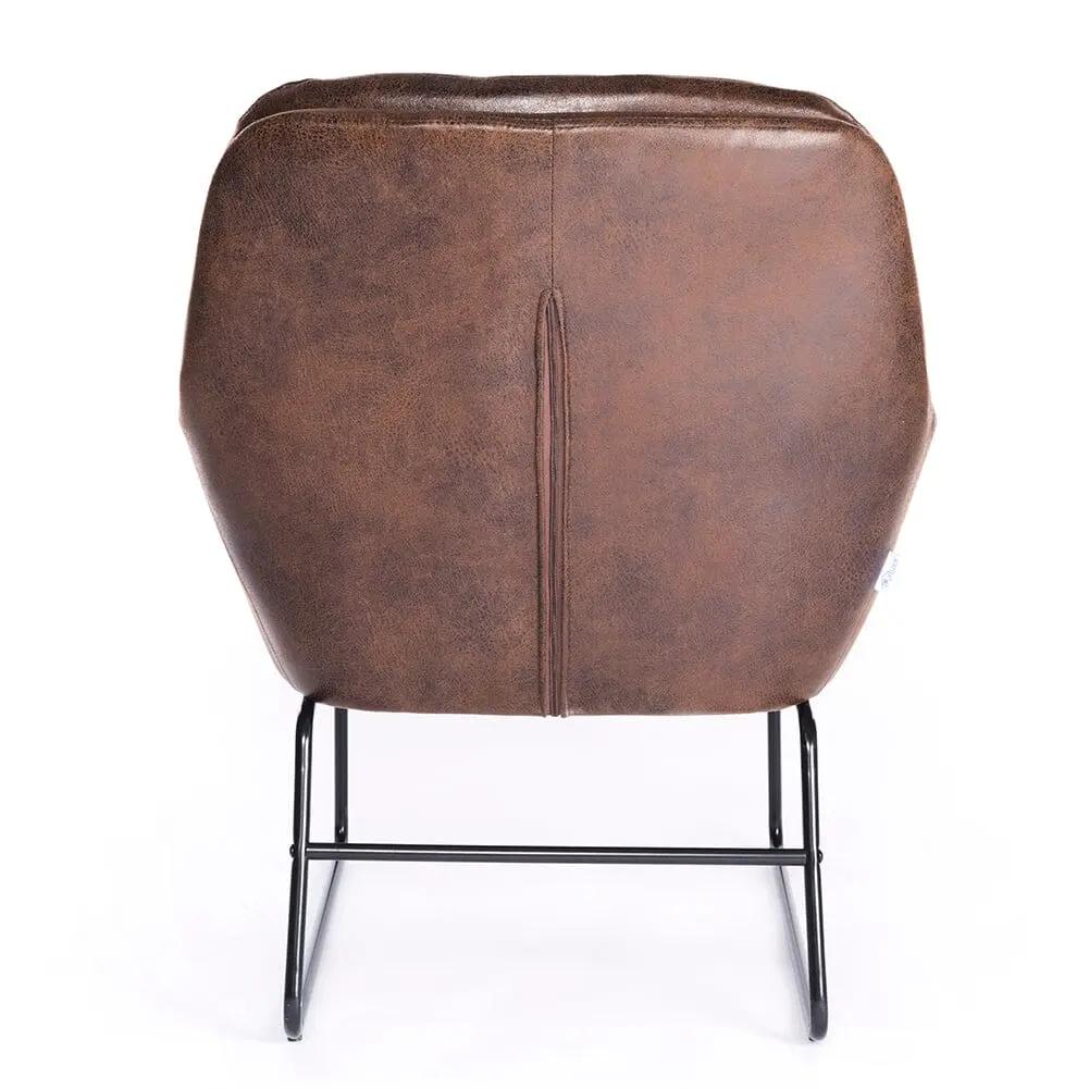 Contemporary Metal Legs Tufted Leisure Armchair - House Comfort