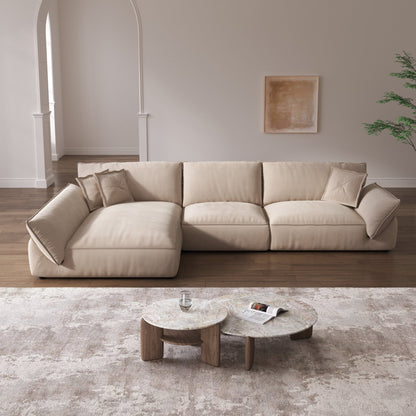 Cottonfy Cat - Scratch Resistant Fabric Elephant Ears Style Corner Sofa - House Comfort