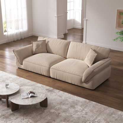 Cottonfy Cat - Scratch Resistant Fabric Elephant Ears Style Corner Sofa - House Comfort