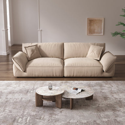 Cottonfy Cat - Scratch Resistant Fabric Elephant Ears Style Corner Sofa - House Comfort