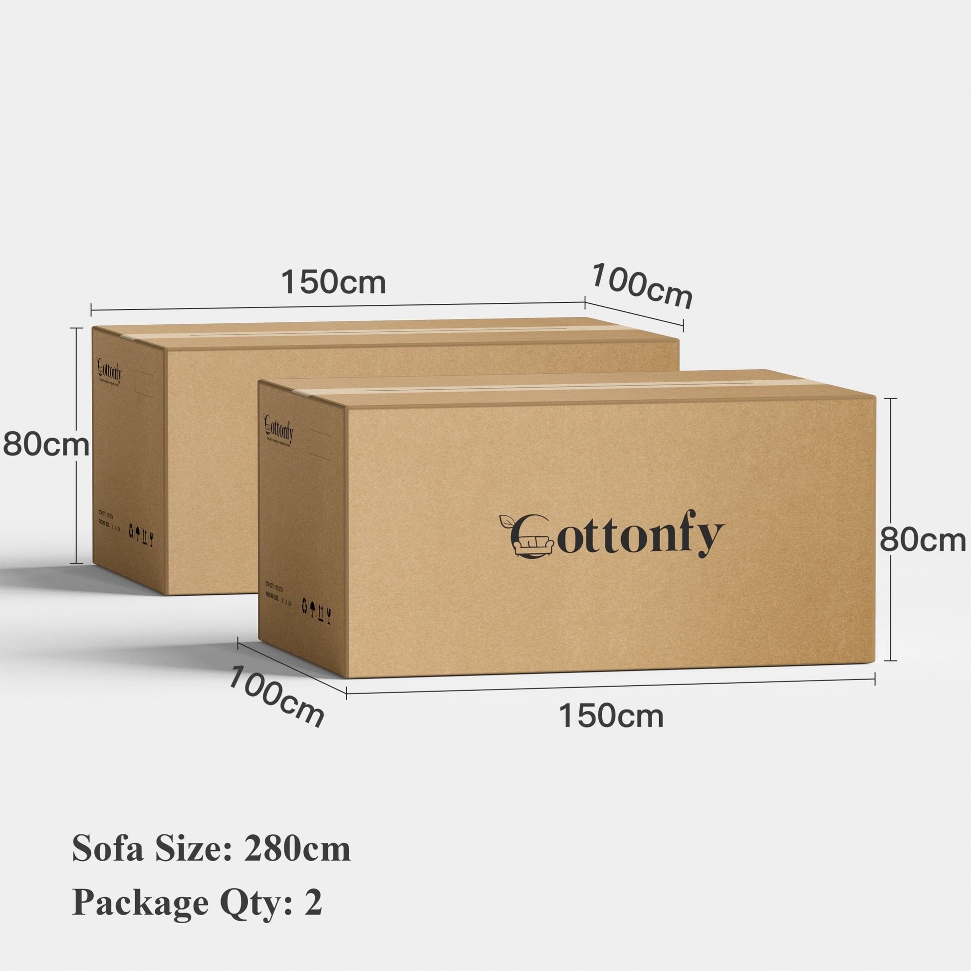 Cottonfy Cat - Scratch Resistant Fabric Elephant Ears Style Corner Sofa - House Comfort