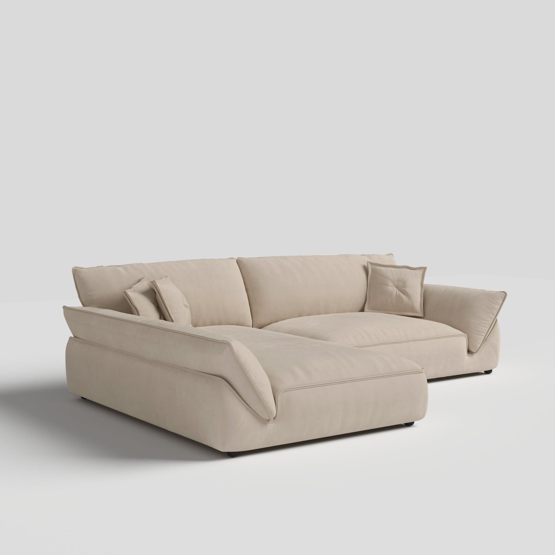 Cottonfy Cat - Scratch Resistant Fabric Elephant Ears Style Corner Sofa - House Comfort