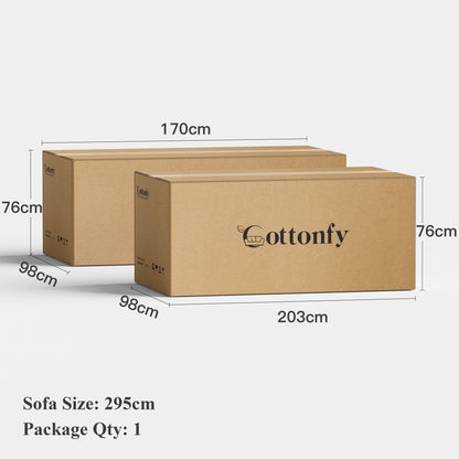 Cottonfy Creamy Tofu Block Pullout Sofa Bed with Storage - House Comfort