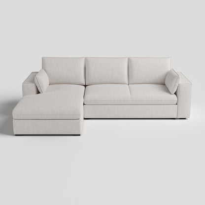 Cottonfy Creamy Tofu Block Pullout Sofa Bed with Storage - House Comfort