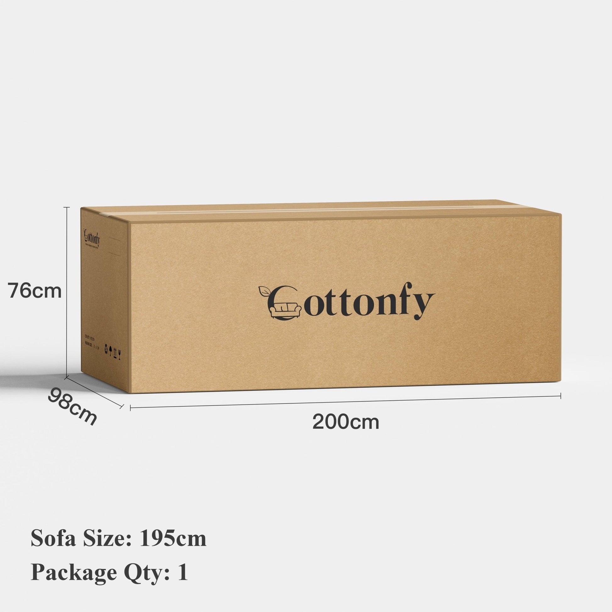 Cottonfy Creamy Tofu Block Pullout Sofa Bed with Storage - House Comfort