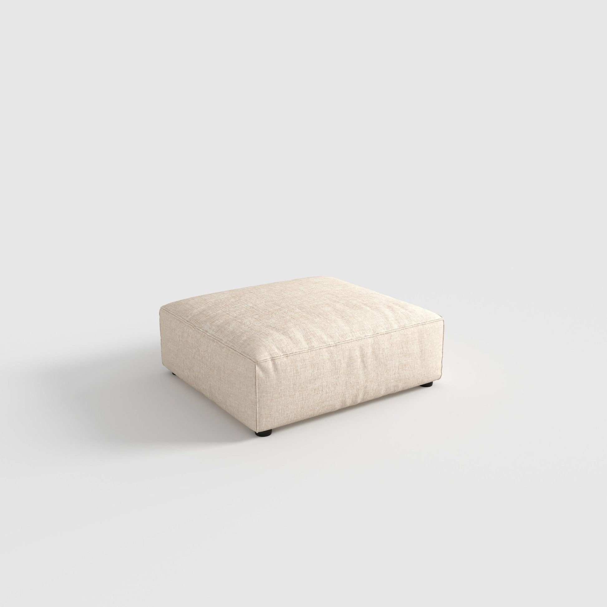 Cottonfy Elegant Linen Tofu Block Fabric Down Sofa - House Comfort