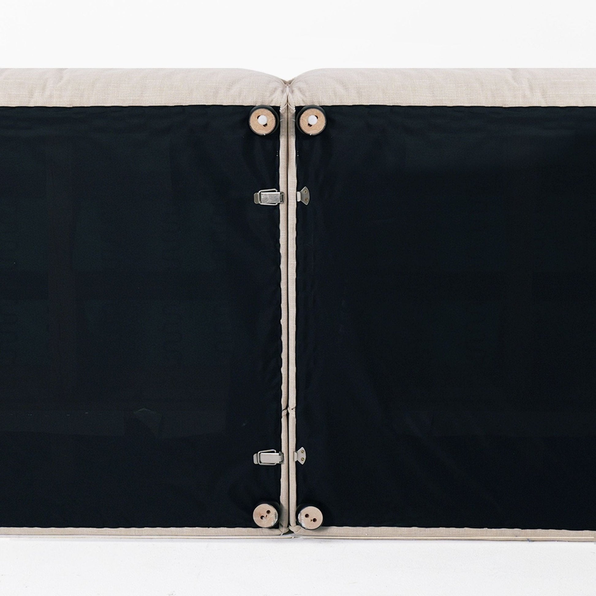 Cottonfy Elegant Linen Tofu Block Fabric Down Sofa - House Comfort