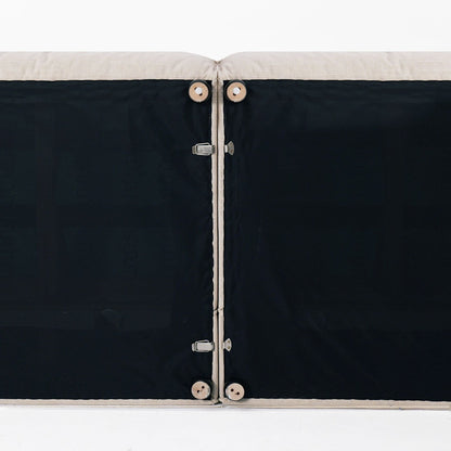 Cottonfy Elegant Linen Tofu Block Fabric Down Sofa - House Comfort