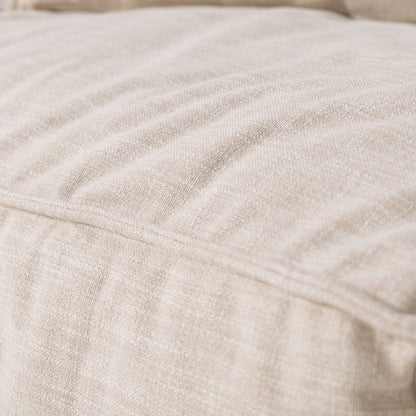 Cottonfy Elegant Linen Tofu Block Fabric Down Sofa - House Comfort