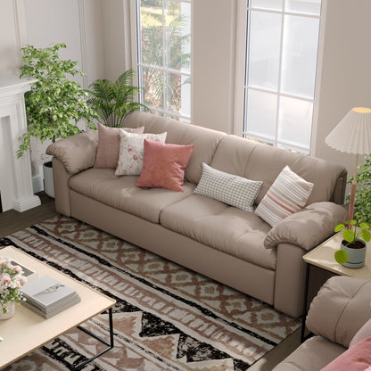 Cottonfy Multifunctional Sleeper 3 Seater Sofa Bed with Storage Space - House Comfort