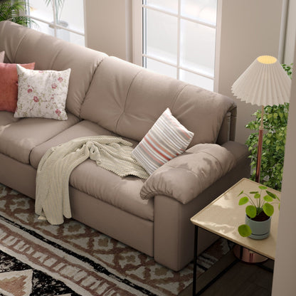 Cottonfy Multifunctional Sleeper 3 Seater Sofa Bed with Storage Space - House Comfort