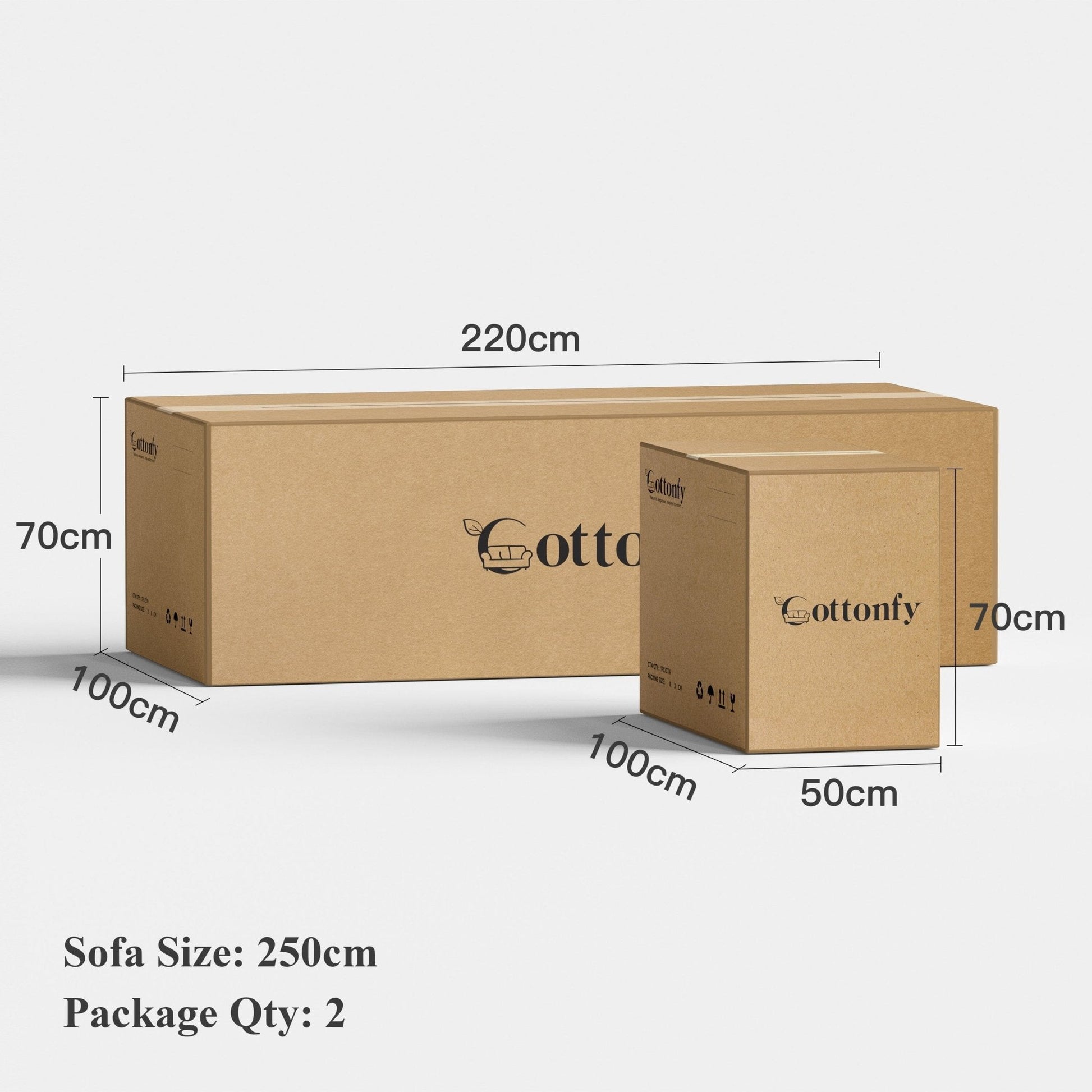 Cottonfy Solid Wood Folding Sofa Bed with Sleeper Chaise - House Comfort