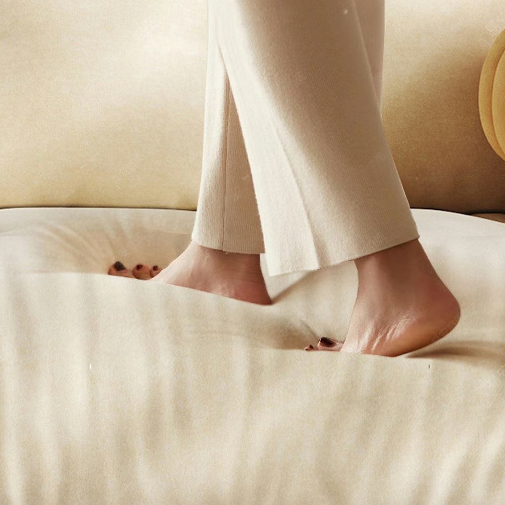 Cottonfy Solid Wood Folding Sofa Bed with Sleeper Chaise - House Comfort