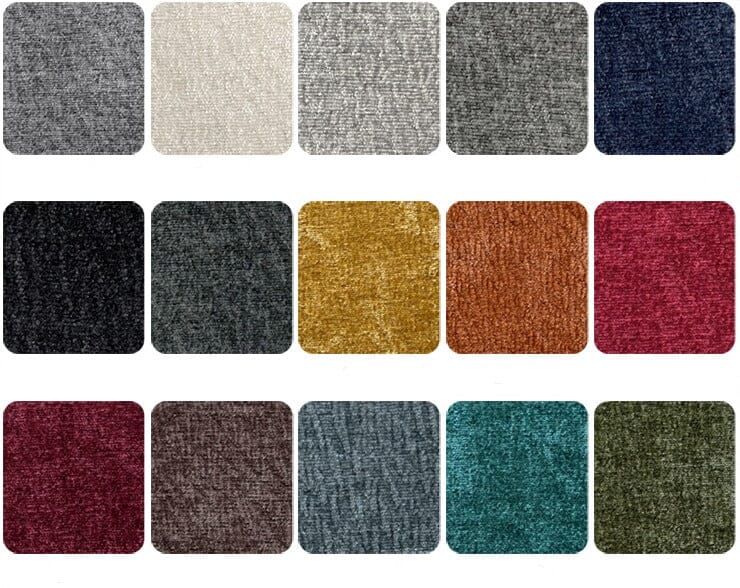 Cottonfy Tofu Block Vintage Chenille Fabric Sofa Stain Resistant Navy Blue - House Comfort