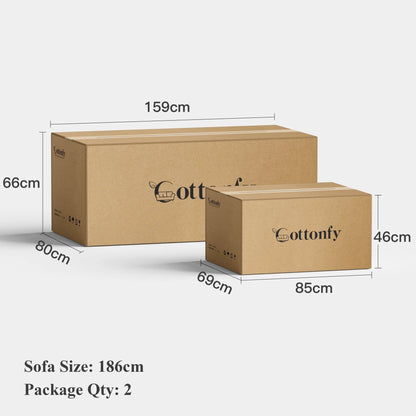 Cottonfy Upgrade Adjustable Multifunctional 3 Seater Sofa Bed with Storage Space - House Comfort