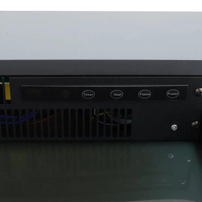 Dark Grey Freestanding Electric Fireplace with Stand - House Comfort