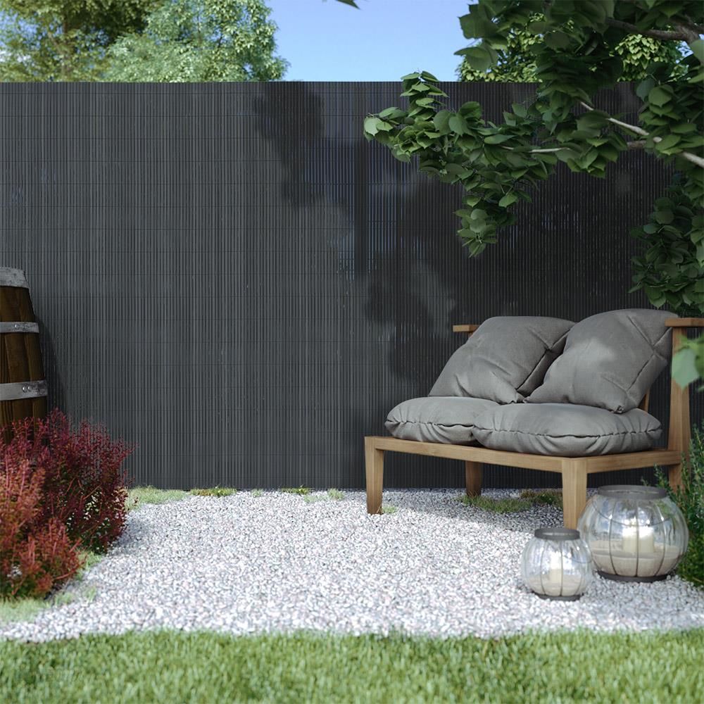Dark Grey Garden Fence Outdoor Privacy Screen - House Comfort
