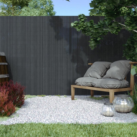 Dark Grey Garden Fence Outdoor Privacy Screen - House Comfort