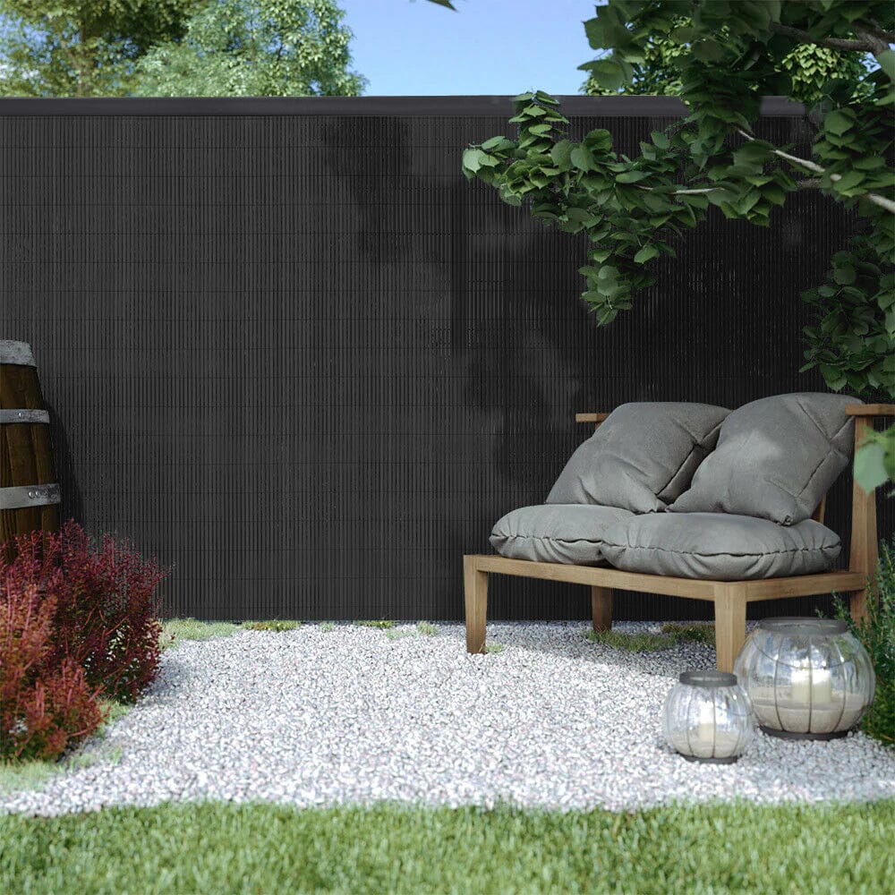 Dark Grey Garden Fence Outdoor Privacy Screen - House Comfort