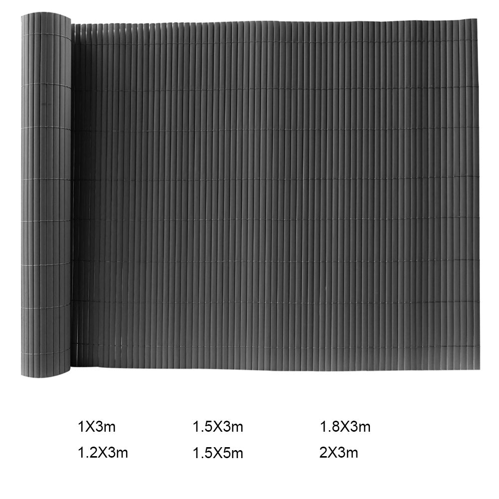 Dark Grey Garden Fence Outdoor Privacy Screen - House Comfort