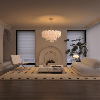 Lightsin Opulent Glow Elegant Glass Chandelier with Adjustable Elegance Velora Boutique