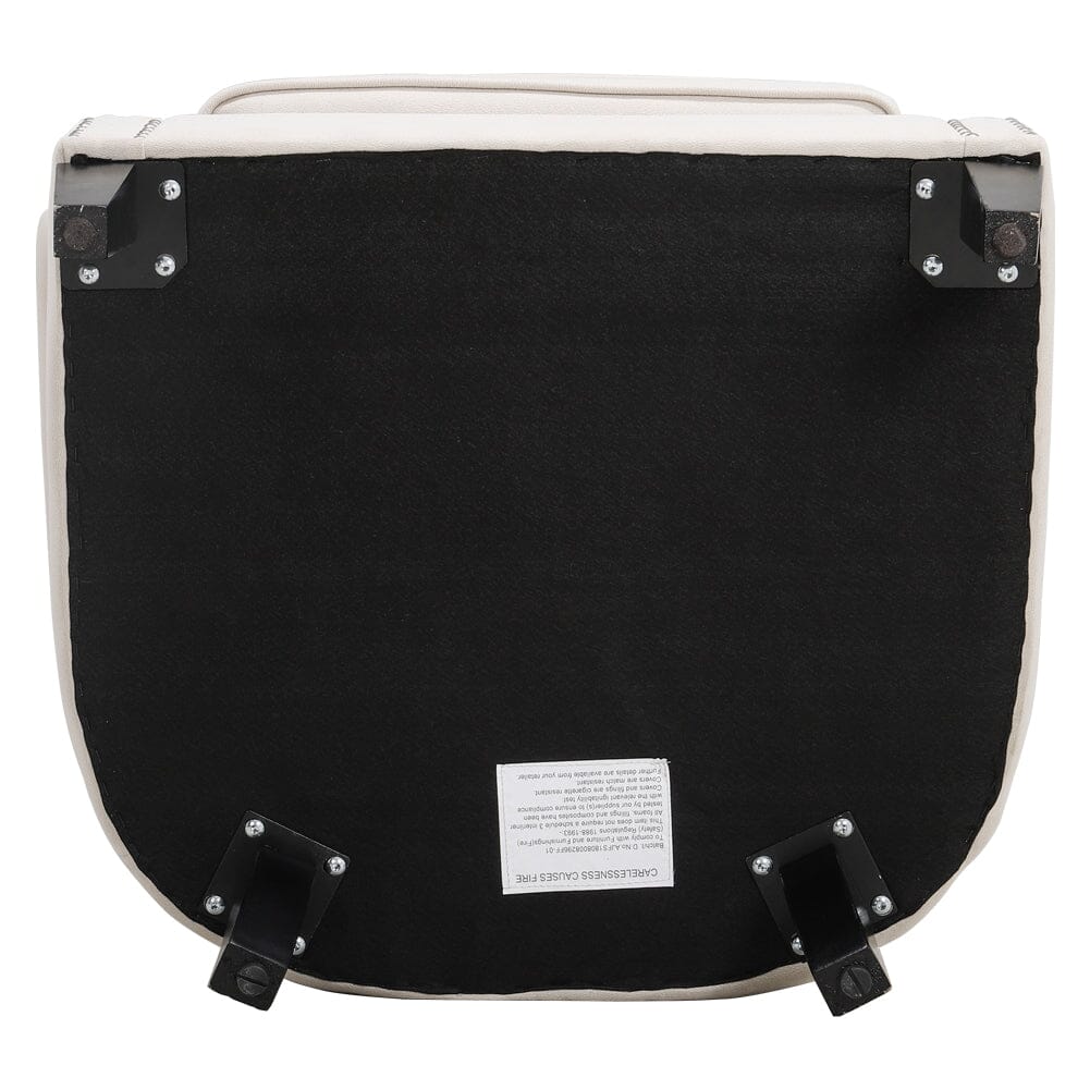 Deep Cushioned Armchair Channel Accent Chair with Nailhead Trim - House Comfort