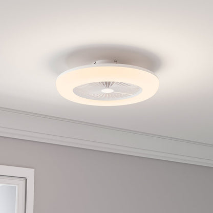 Dia 55cmCeiling Fan with 3 Colour LED Light and Remote Control - House Comfort