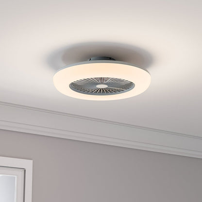 Dia 55cmCeiling Fan with 3 Colour LED Light and Remote Control - House Comfort