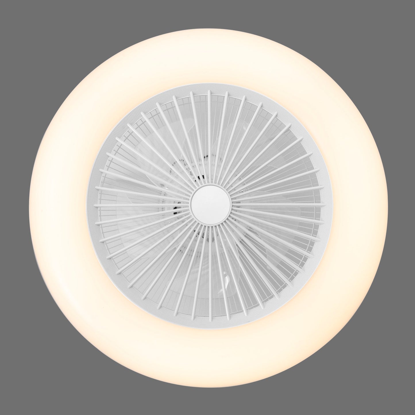 Dia 55cmCeiling Fan with 3 Colour LED Light and Remote Control - House Comfort