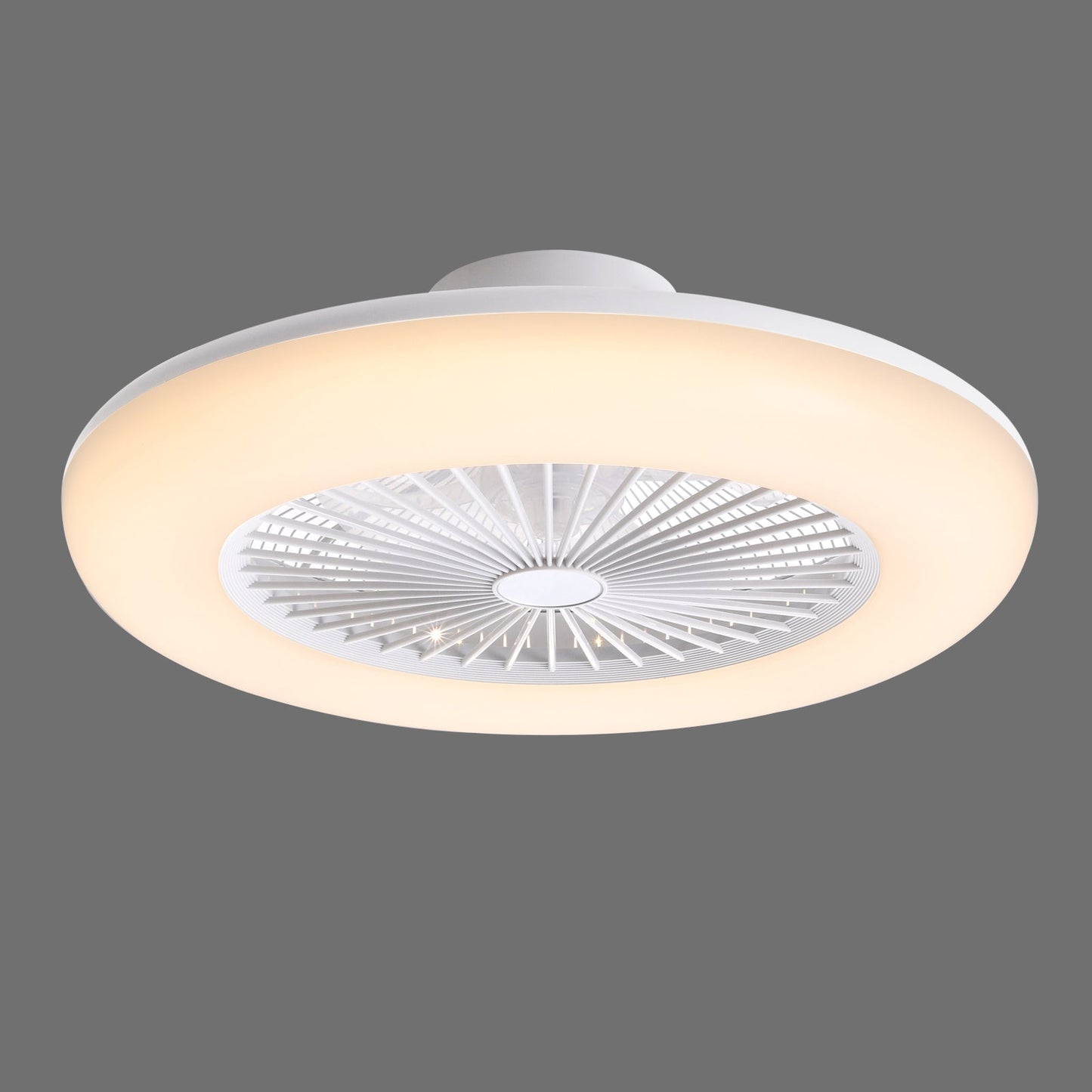 Dia 55cmCeiling Fan with 3 Colour LED Light and Remote Control - House Comfort