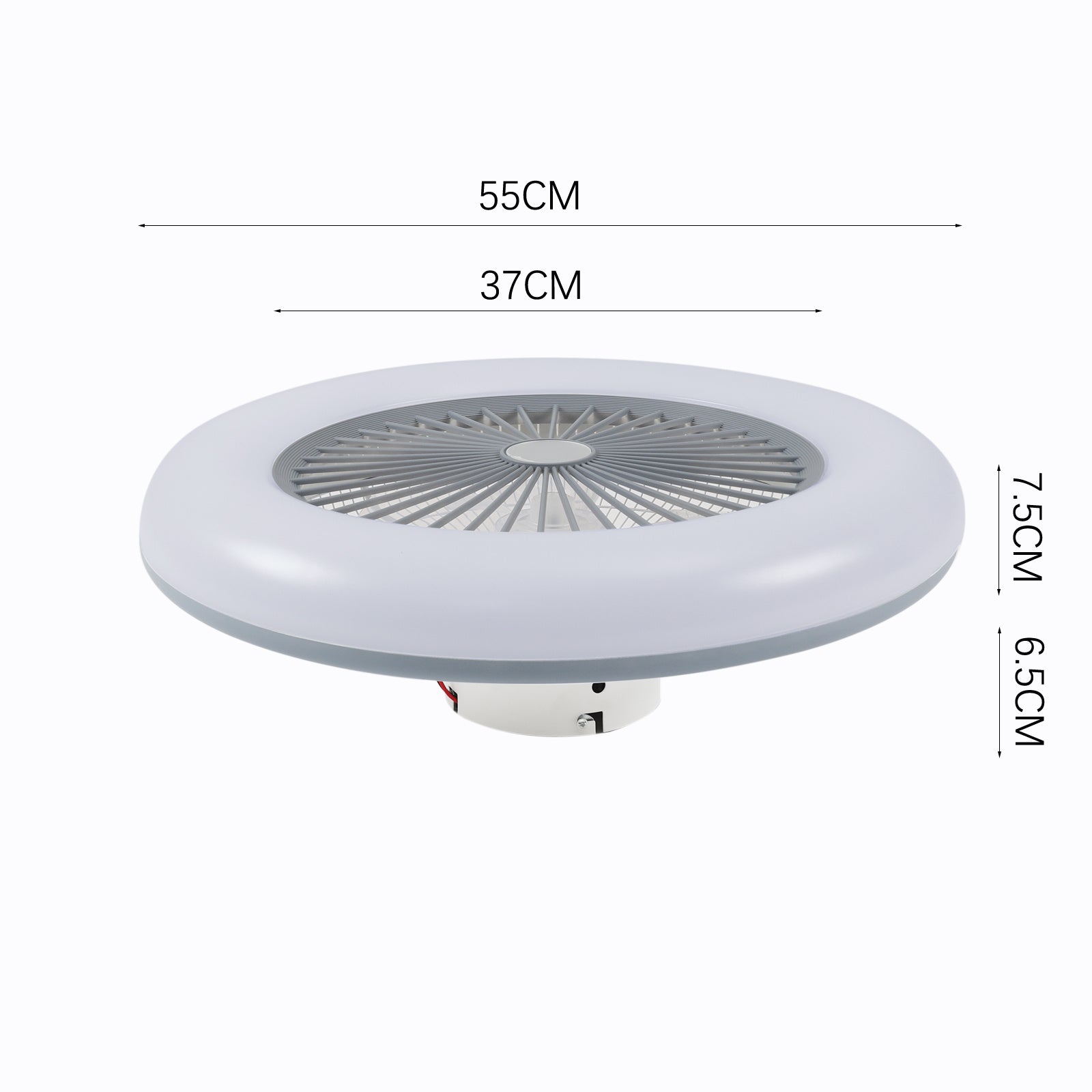 Dia 55cmCeiling Fan with 3 Colour LED Light and Remote Control - House Comfort