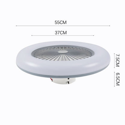 Dia 55cmCeiling Fan with 3 Colour LED Light and Remote Control - House Comfort