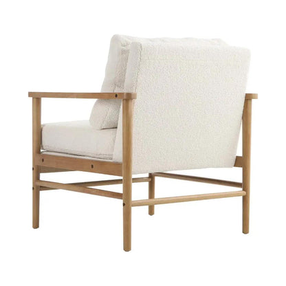 Direct Teddy Bear Fur Wooden Armchair - House Comfort