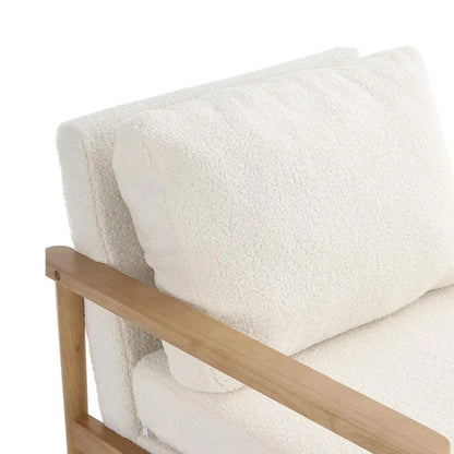 Direct Teddy Bear Fur Wooden Armchair - House Comfort