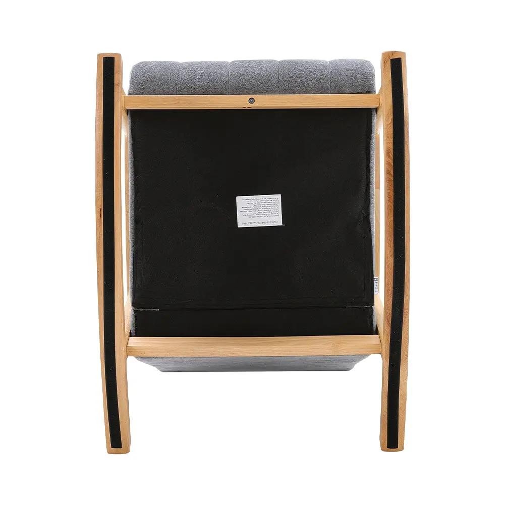 Direct Velvet Upholstered Tufting Rocking Chair - House Comfort