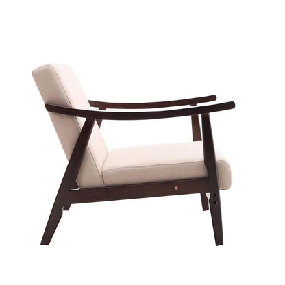 Direct Wooden Single Armchair Sofa Accent Chair Fabric - House Comfort