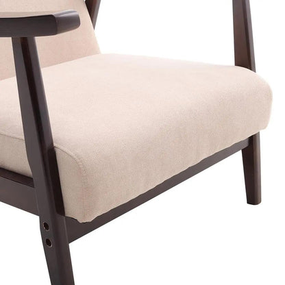 Direct Wooden Single Armchair Sofa Accent Chair Fabric - House Comfort