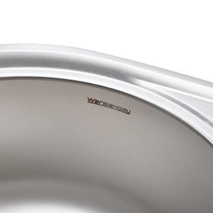 Double Bowl Kitchen Sink 0.6mm Stainless Steel Catering Sink - House Comfort