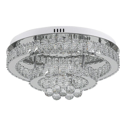 Double Tier Round Crystal Celling Light - House Comfort